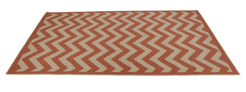 Linon Home Decor, Linon Home Decor  9.5 ft. L x 6.5 ft. W Red  Outdoor Rug