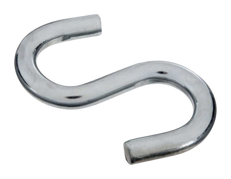 NATIONAL MFG SALES CO, National Hardware Zinc-Plated Silver Steel 3-1/2 in. L Heavy Open S-Hook 180 lb 1 pk