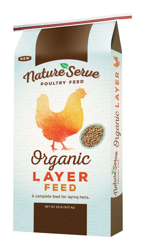 VALUE ADDED SCIENCE AND TECHNOLOGIE, NatureServe  Organic  Layer Feed  Pellets  For Poultry 20 lb.