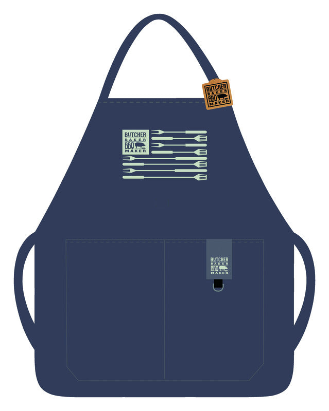 OPEN ROAD BRANDS LLC, Open Road Brands Butcher Baker BBQ Maker BBQ Flag Apron Canvas (Pack of 4)