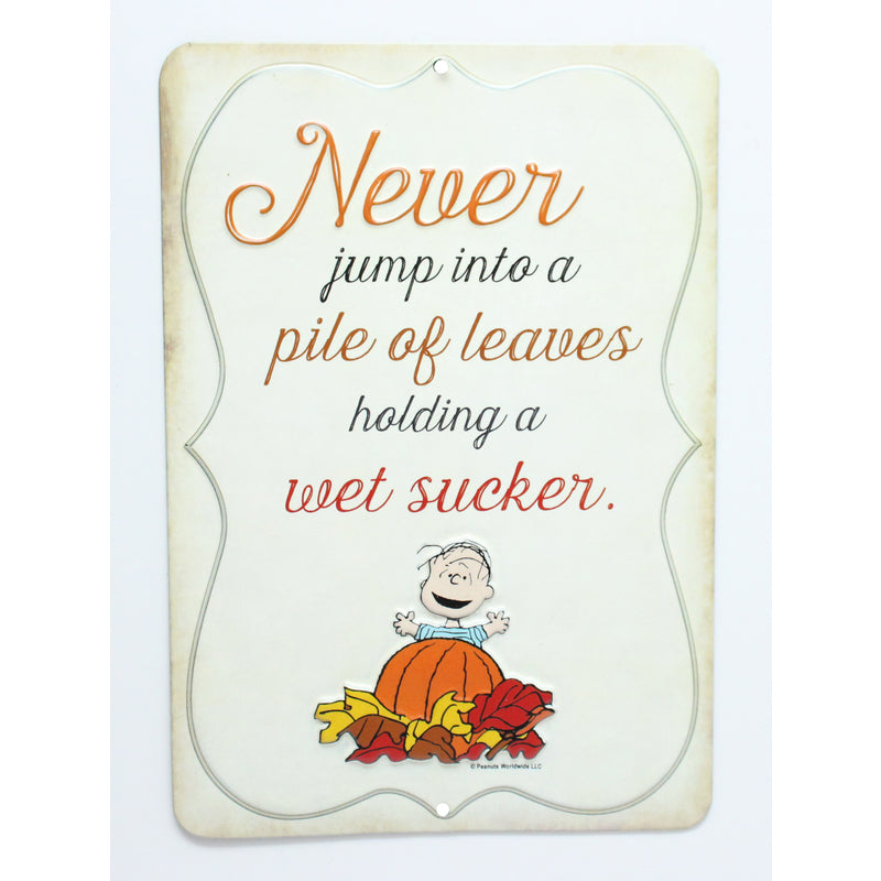 OPEN ROAD BRANDS LLC, Open Road Brands  Peanuts  Harvest Sign  Fall Decor (Pack of 6)