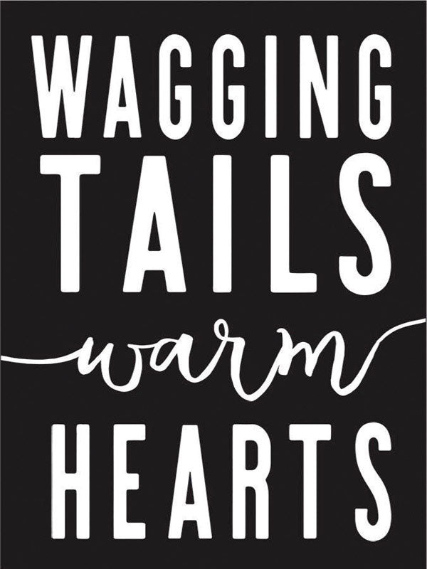 OPEN ROAD BRANDS LLC, Open Road Brands Wagging Tails Warm Hearts Magnet Tin/Magnet (Pack of 4)