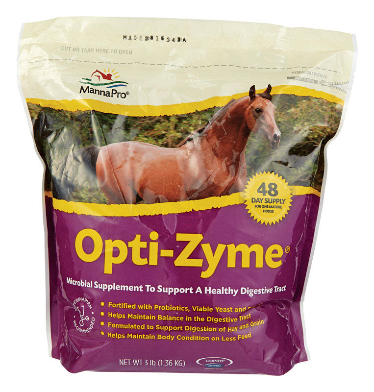 Manna Pro, Opti-Zyme Digestive Supplement For Horses, 3-Lbs.