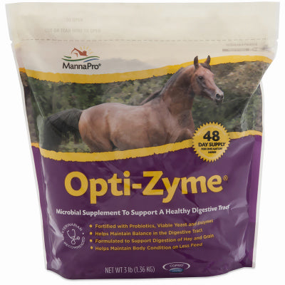 Manna Pro, Opti-Zyme Digestive Supplement For Horses, 3-Lbs.