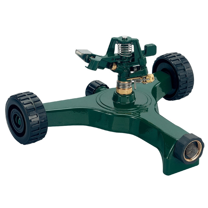 ORBIT IRRIGATION PRODUCTS INC, Orbit Brass Impact Sprinkler On Metal Wheeled Base 6361 sq. ft.