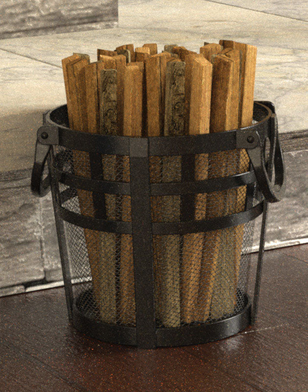 PANACEA PRODUCTS CORP, Panacea Open Hearth Black Antique Steel Log Carrier