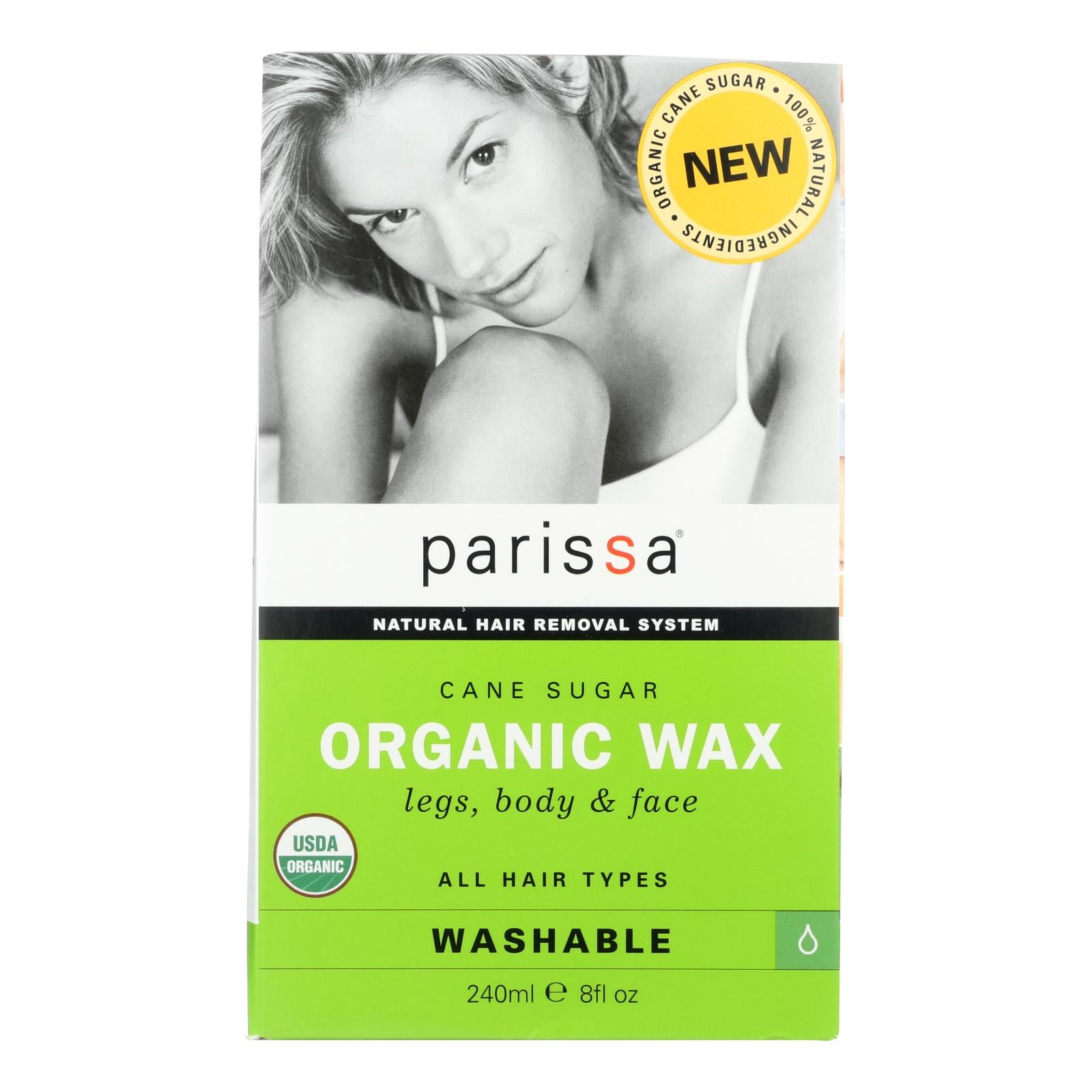 Parissa, Parissa Hair Removal Wax - Organic - Cane Sugar - 8 oz