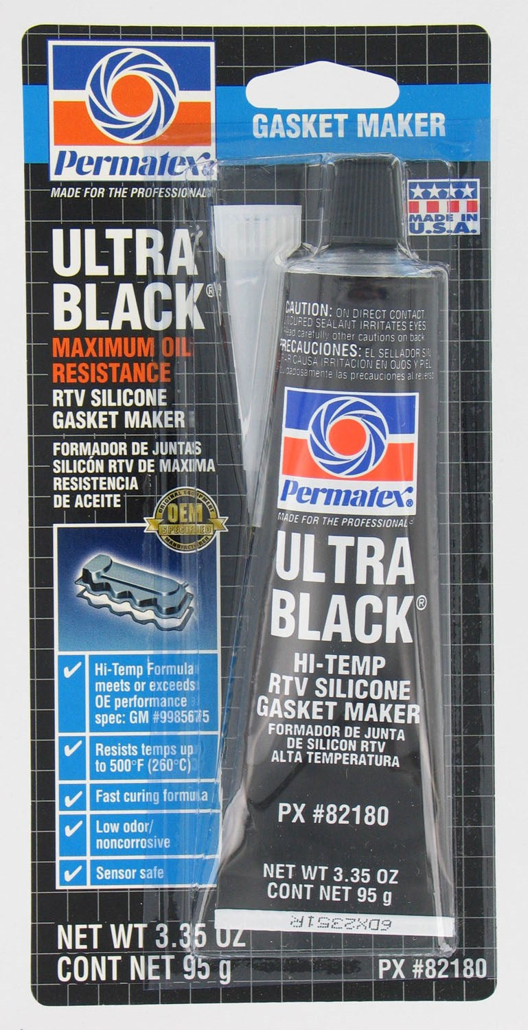 Permatex, Permatex 82180 3.35 Oz Ultra Black® Gasket Maker